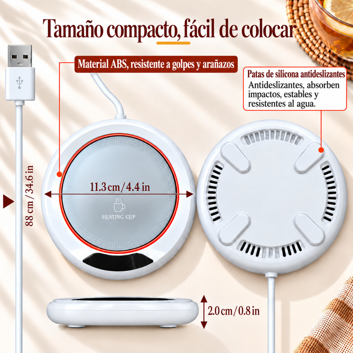 Davio HeatCup™ Calienta Tazas Digital